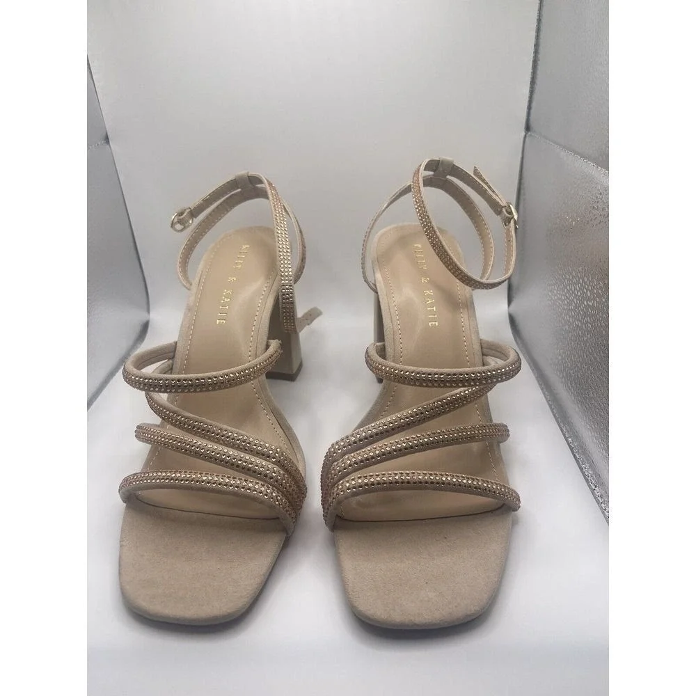 Kelly &‎ Katie Cadene Dress Sandal Heels, Women's Size 8.5 , Color-LT PEACH